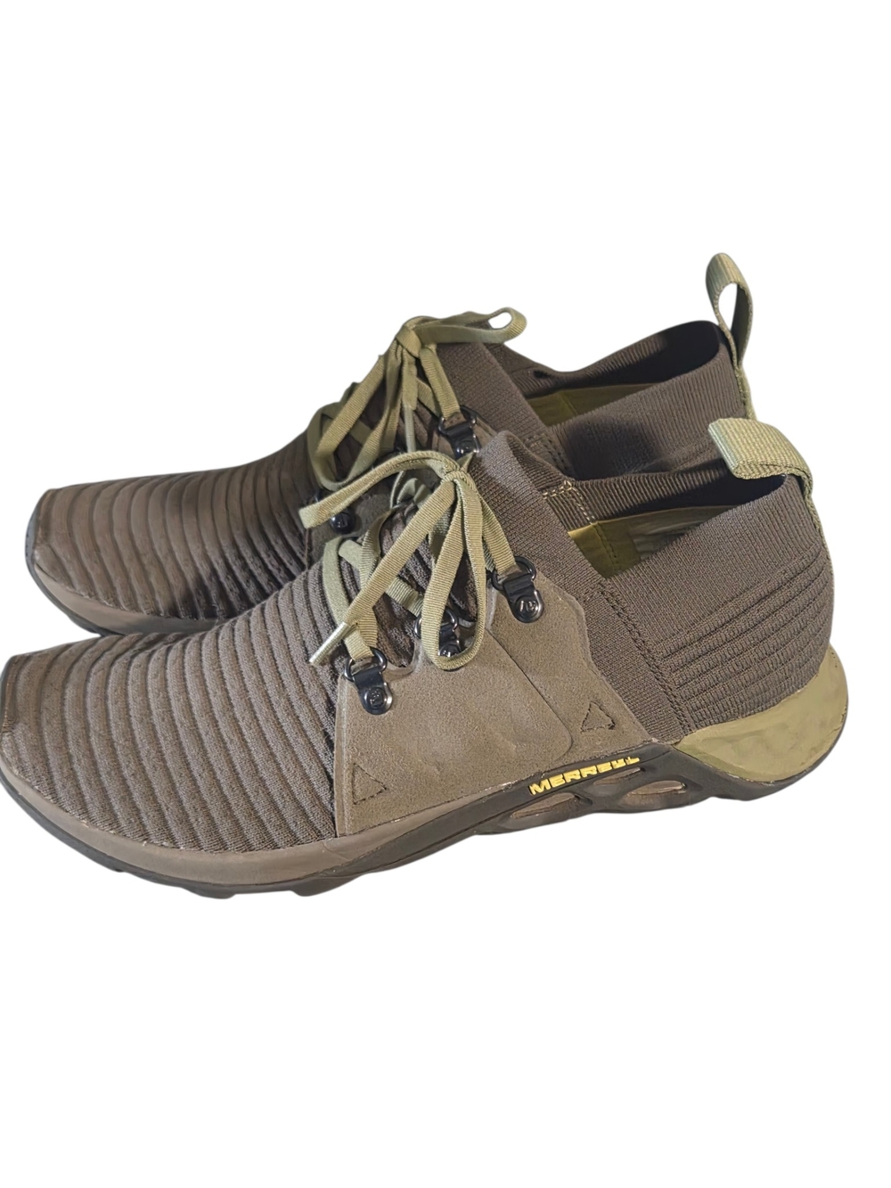 Merrell Men's Range AC+ shoes Slip-On Athletic Shoes olive green J97499 9.5